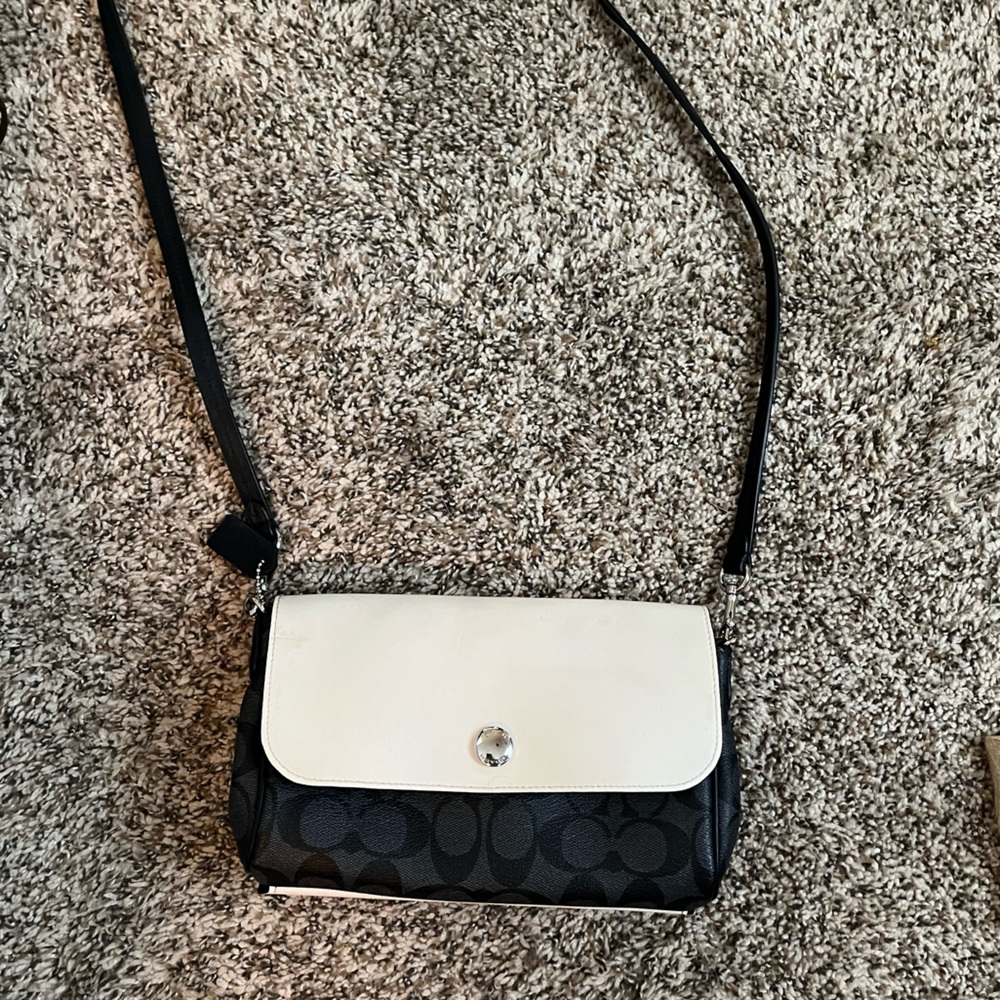Coach Reversible Crossbody - Black/White